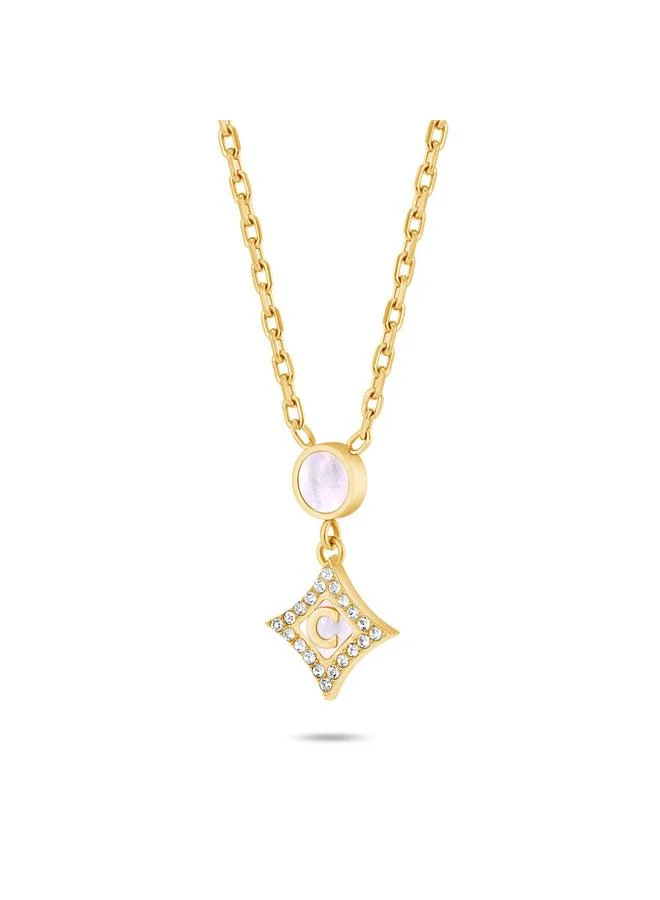 CERRUTI 1881  Tessa Gold Plated Stainless Steel Necklace for Women 450mm for Women | Best Price UAE