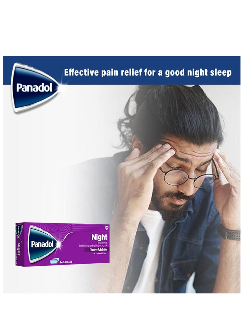 Panadol أقراص الليل 24 حبة. - Image 2