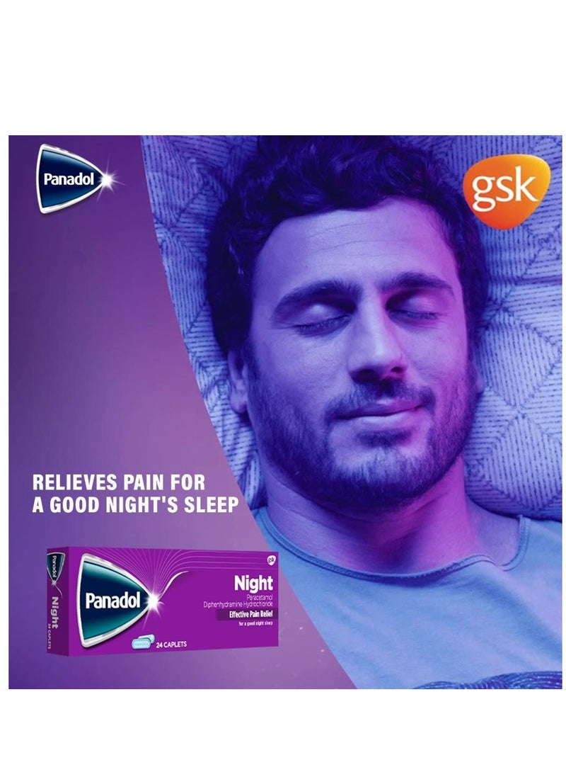 Panadol أقراص الليل 24 حبة. - Image 3