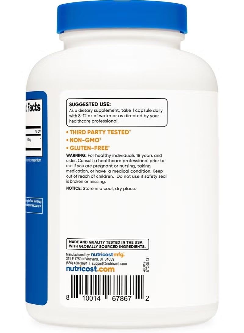 Nutricost, فادوجيا أجريستيس، 600 مجم، 240 كبسولة - Image 3