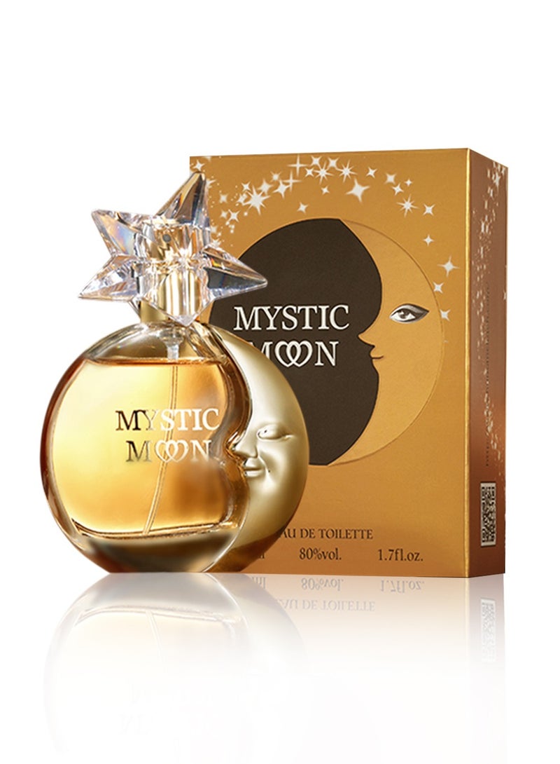 DEOLD Mystic Moon Eau De Toilette,Brilliant as Orange a Romantic Journey with Bright Stars and Moon,50ml - Image 1