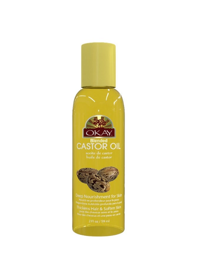 OKAY Okay Pure Naturals Blended Castor Oil for Hair & Skin 2oz 