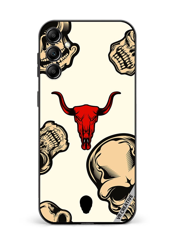 VR CREATIVE Protective Case Cover For Samsung Galaxy A55 Skulls Design Multicolour - Image 1