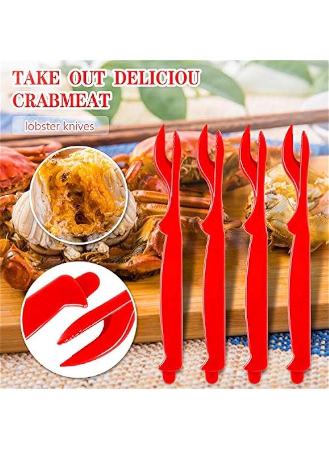 Crab Crackers and Tools - Crab Leg Crackers and Tools Including 2 Lobster Crab Crackers 2 Lobster Shell Forks 2 Seafood Forks 2 Lobster Crab Mallets - Image 4