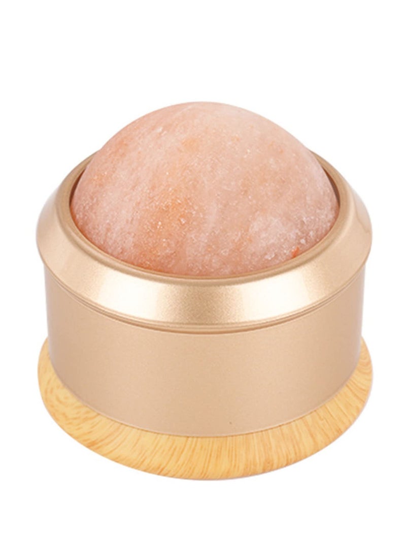 SYOSI Massage Roller Ball, Himalayan Salt Ball Hand Massage Tool Salt Ball Roller Natural Therapy Roller Relaxation Roller Ball Body Massage Roller Therapeutic Roller for Neck, Back, Arm Full Body Massage  - Image 1