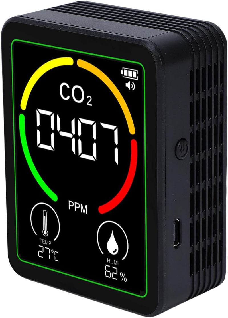 Air Quality Meter, 3 in 1 CO2 Temperature Humidity Detector, LCD Backlit Screen Detector for Home, Office & School Indoor Air Monitoring - Image 4