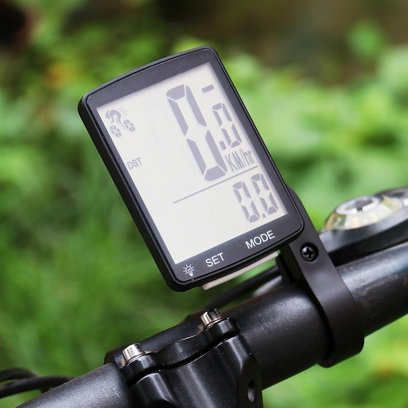 Nellvita Wireless Bike Computer, 20 Multi-Functions, Real Waterproof Bicycle Speedometer, Cycling Odometer with 3'' Large LCD Display(Simple to Read), Easy to Use - Image 5