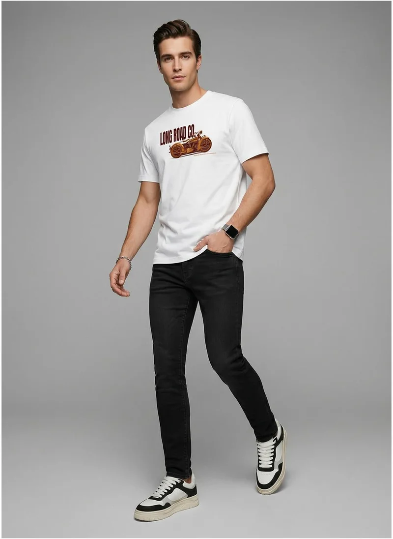Nobero Regular Fit Printed T-shirt for Men