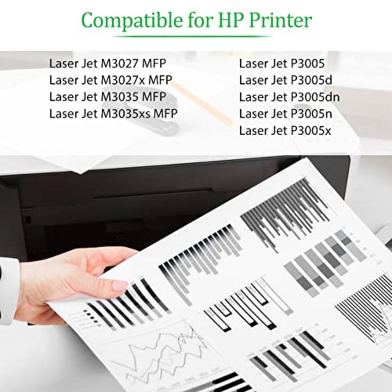 طابعات LaserJet M3027/M3035/P3005، خرطوشة حبر أسود، متوافقة مع 51A Q7551A عالية الإنتاجية، تركيبة متينة قائمة على البوليمر للحصول على نص حاد وإخراج متسق - Image 3