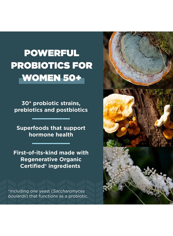 آينشنت نيوترشن Ancient Nutrition Regenerative Organic Certified Probiotics for Women 50+, Probiotics Women's 50+ Once Daily, Healthy digestion and immunosupport, 25 Billion CFUs* Per Cereal, 30 Count - Image 4