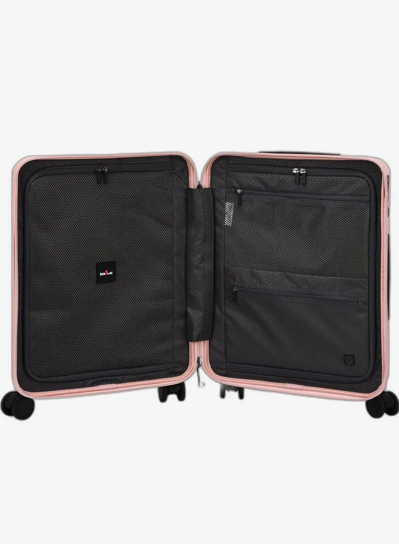 Echolac  Celestra 55 Cm Hardcase Non-Expandable 4 Double Wheel Cabin Luggage Trolley - Pink  | Best Price UAE