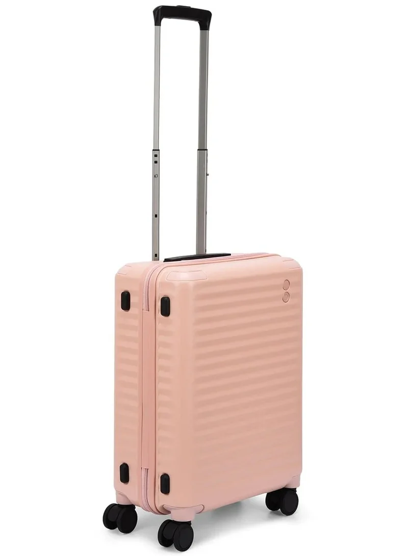 Echolac  Celestra 55 Cm Hardcase Non-Expandable 4 Double Wheel Cabin Luggage Trolley - Pink  | Best Price UAE