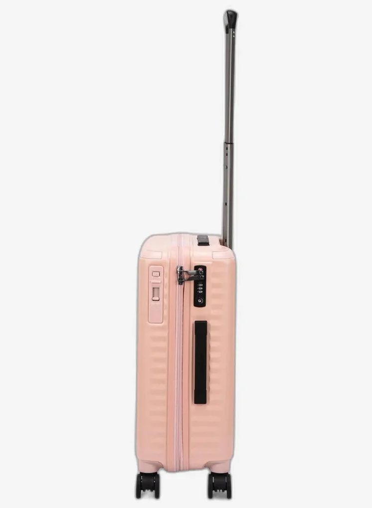Echolac  Celestra 55 Cm Hardcase Non-Expandable 4 Double Wheel Cabin Luggage Trolley - Pink  | Best Price UAE