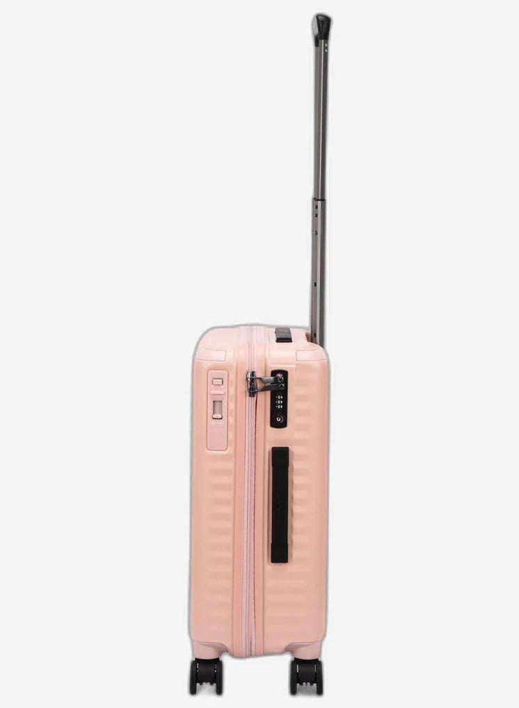 Echolac Celestra 55 Cm Hardcase Non-Expandable 4 Double Wheel Cabin Luggage Trolley - Pink - Image 3