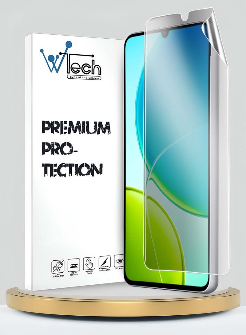 دبليو تيك vivo Y19s 5G 2025 واقي شاشة هيدروجيل فائق ضد التجسس / حماية الخصوصية رقيق ومرن (MSHFMP) - شفاف - Image 1