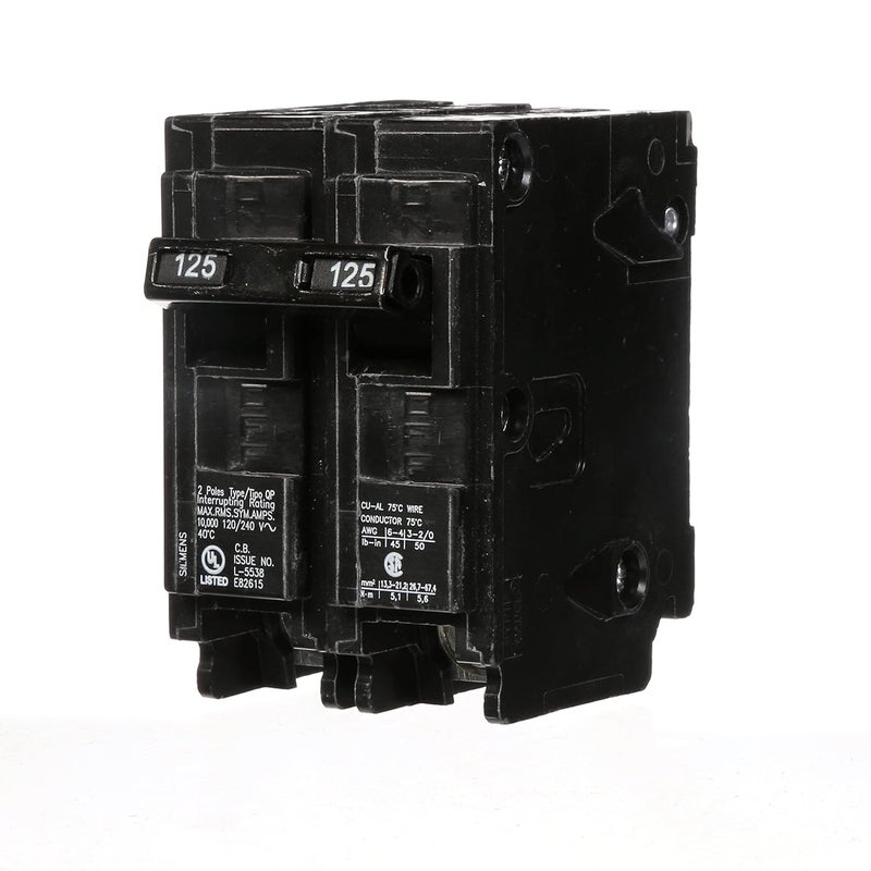 SIEMENS Q2125 125Amp Double Pole Type QP Circuit Breaker  - Image 1