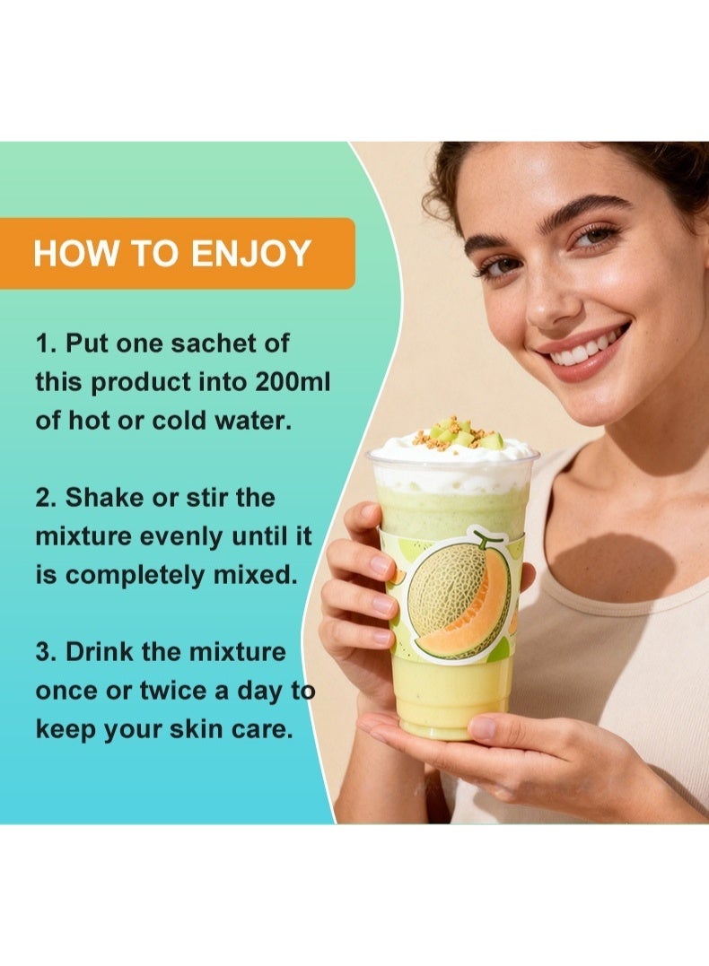 وينز تاون شاي حليب خفيف بنكهة الشمام من وينز تاون بيوتي سليم ميلك | خفيف ومغذٍّ، بنكهة حلوة وكريمية - Image 4