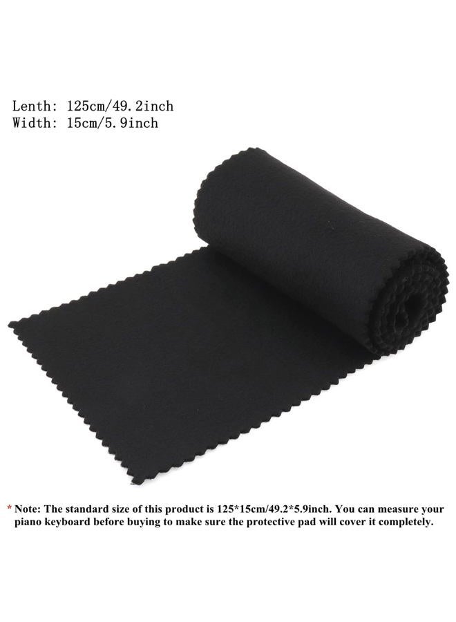 OriGlam غطاء لوحة المفاتيح البيانو، غطاء مضاد للغبار، قماش غطاء المفاتيح لبيانو إلكتروني 88 مفتاح، ياماها، كاسيو، رولاند، وحدات تحكم - Image 4
