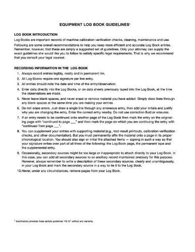 BookFactory Lab Equipment Log Book - 96 Pages, 8" x 10", Red Cover, Section Sewn Hardbound (LOG-096-SEQ-LRT11) - Image 2