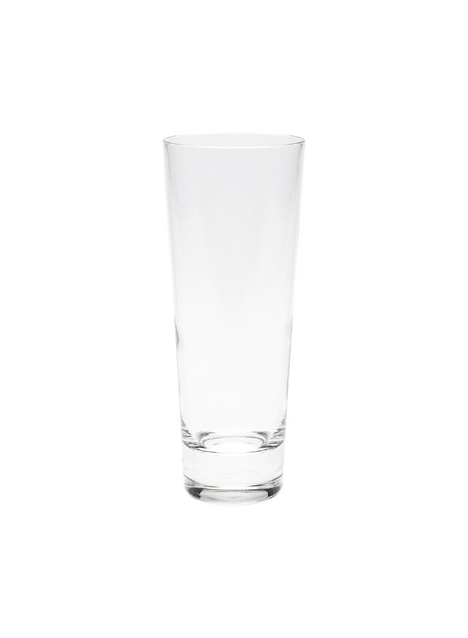 Restaurantware Moda Nude 12 Ounce Crystal Collins Glasses, Set of 6 Dishwasher-Safe Tall Drinking Glasses - Heavy Base, Laser-Cut Rim, Fine-Blown Crystal Mojito Glasses, For Cocktails Or Beverages - Image 1
