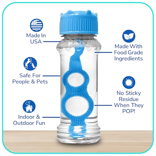 BubbleLick Bubble Lick Flavored Bubbles, Variety (Glazed Cinnamon, Watermelon, Chocolate Chip Cookie, Cotton Candy), 2.5 fl oz, 4 - Image 4