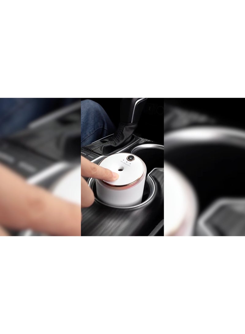 WiWU Smart Car Air Freshener with LED & Battery – White - Image 2