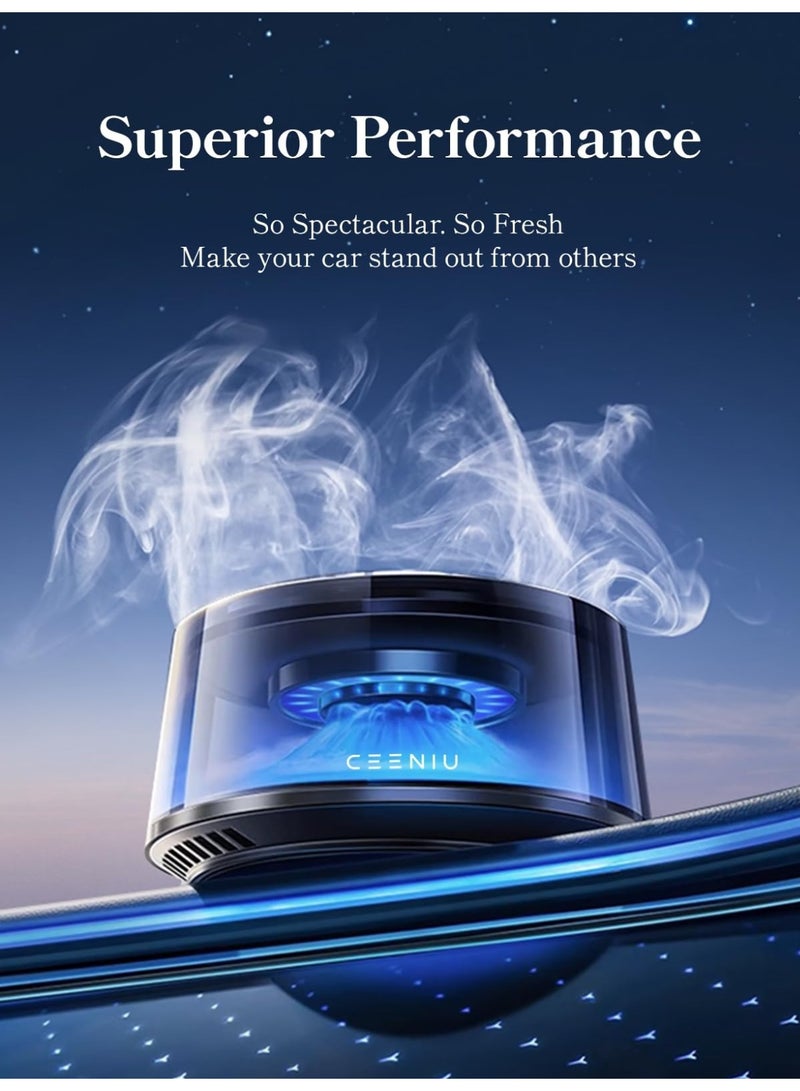 WiWU Smart Car Air Freshener with LED & Battery – White - Image 4