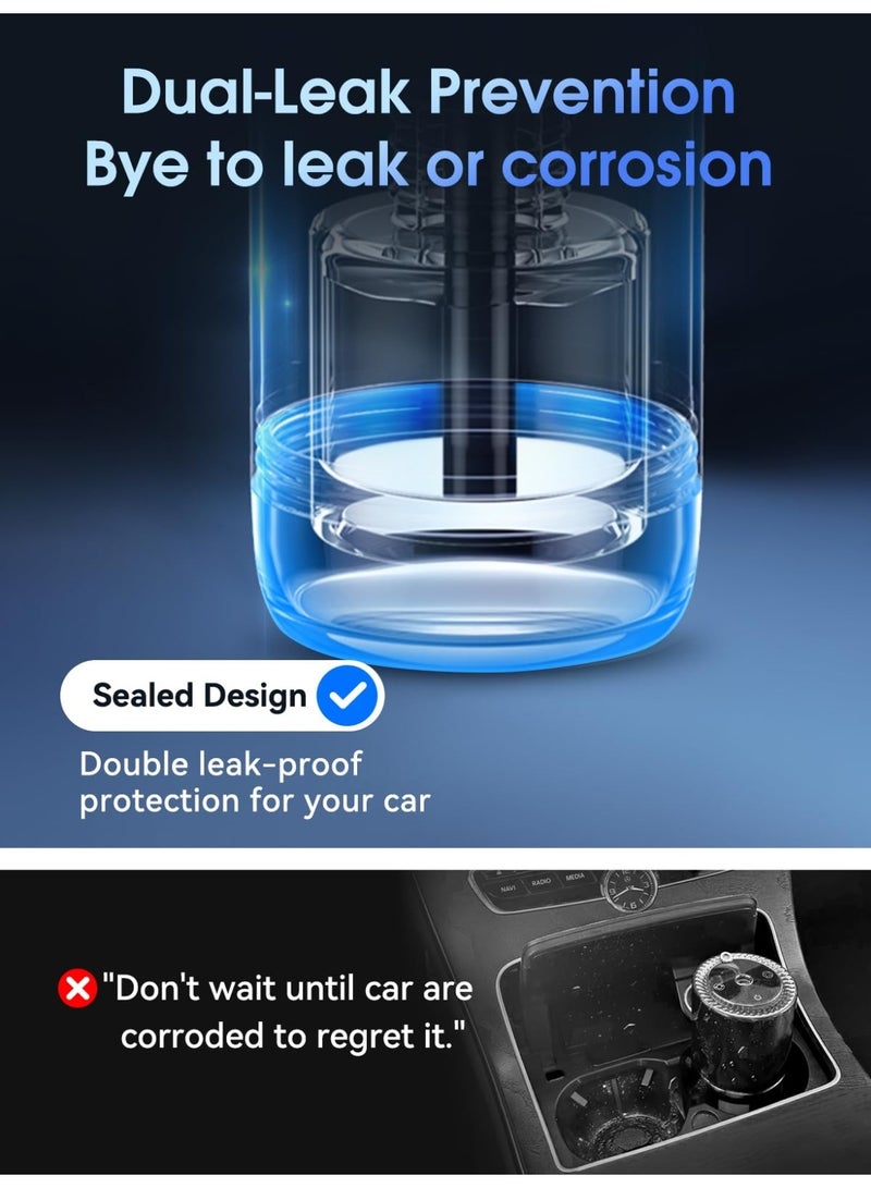 WiWU Smart Car Air Freshener with LED & Battery – White - Image 5