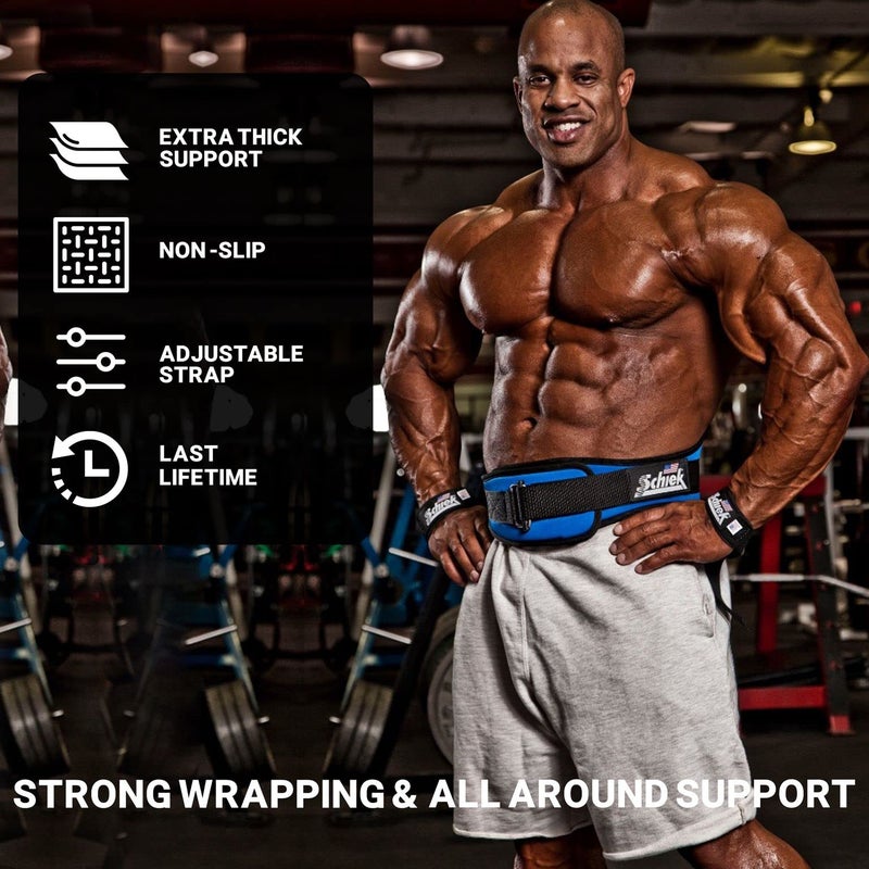 Schiek Sports Model 1000-BLS Basic 20"" Lifting Straps - Black - Image 3