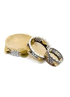 Oriental Vintage Wooden Tambourine Riq Set - 3 Pieces  - Image 1
