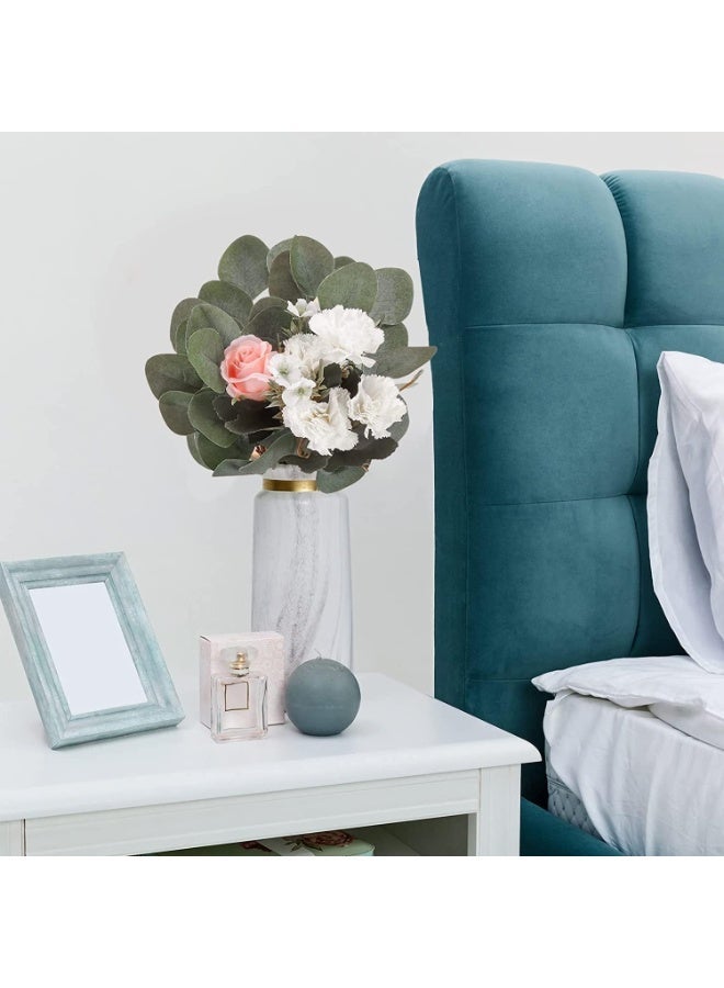 10 قطع من أجهزة الكمبيوتر الاصطناعية الأوكاليبتوس جذوع, محاكاة أوراق جذوع, الفضة الاصطناعية دولار الأوكاليبتوس أوراق النباتات, ترتيب زهرة الزهور, ديكور للمنزل, مكتب, حفل زفاف, مأدبة - Image 3