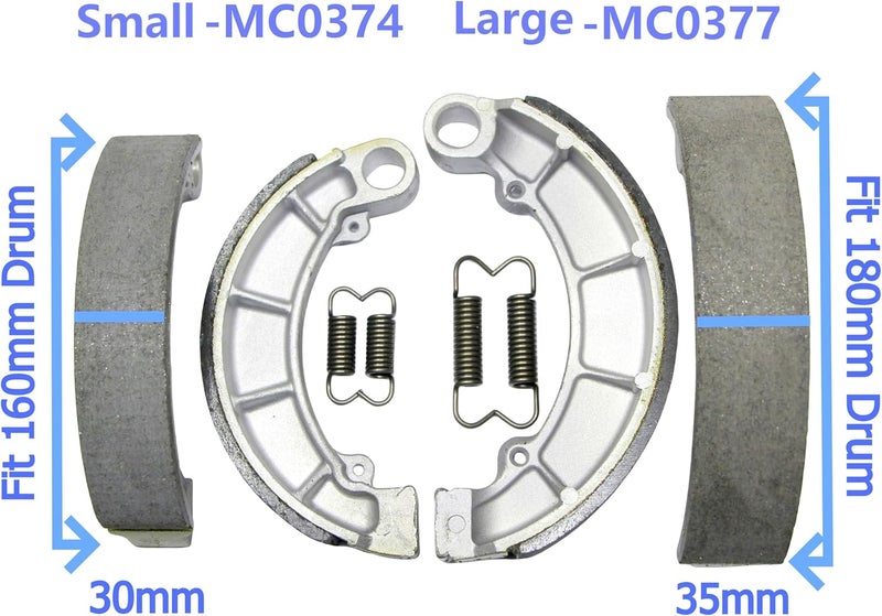 Master Chen Rear Brake Shoes Pads for Honda TRX 350 400 420 450 500 Fourtrax Foreman Rancher MC0374 - Image 3