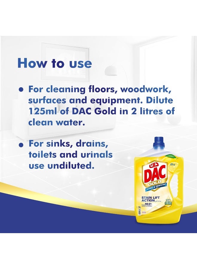 Dac Gold Multipurpose Disinfectant Cleaner Citrus Burst 1Litre - Image 5