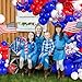 LANGASQUE Red White and Blue Balloon Garland Arch Kit 140Pcs Blue Red White 4th of July Balloons for Patriotic Decorations 4th of July Memorial Day Graduation Baseball Birthday Party Decorations - Image 4