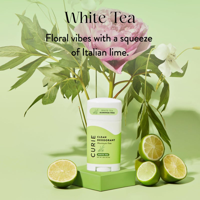 Curie Natural Deodorant for Women - White Tea - Aluminum Free, Clean, Sustainable, Vegan, Paraben Free (3pk) - Image 5
