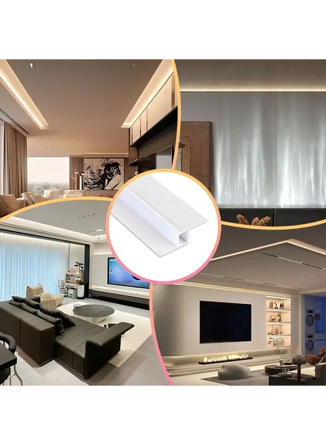 10pcs 1m Spray White LED Aluminum Profile Channel For Ceiling Strip Light - Image 5