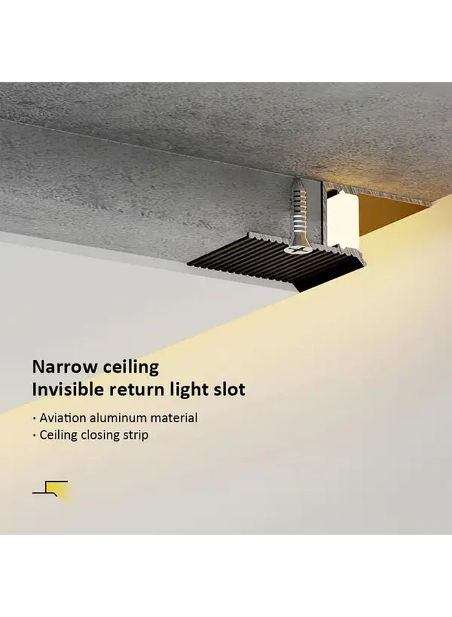 10pcs 1m Spray White LED Aluminum Profile Channel For Ceiling Strip Light - Image 4