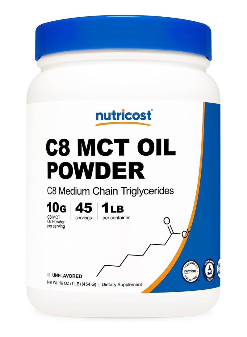 Nutricost مسحوق زيت MCT C8 95% - Image 1