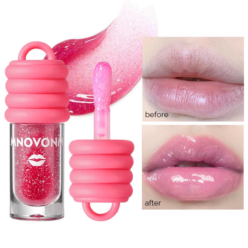 Mrettick Keychain Lip Glosses Set, Girls Party Favor Including 3Pcs Assorted Flavors Moisturizing Shimmer Lip Glosses - Image 2