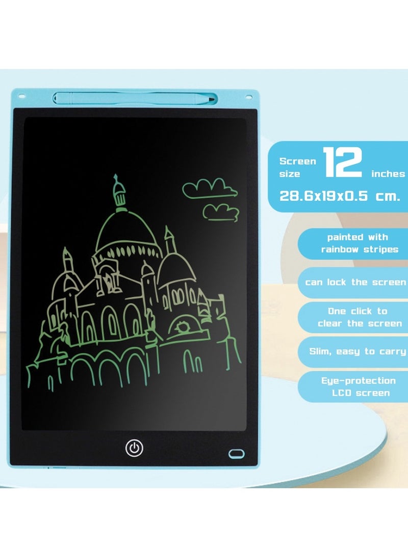 Generic 12-Inch LCD Writing Tablet Digital Drawing Tablet Color Graffiti Reusable Children's Educational Learning Toy  - Image 2
