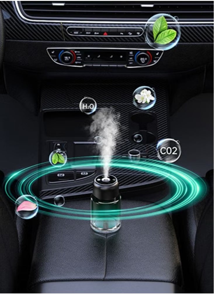 JAJEEK - Car Fragrance Essential Oil Humidifier Diffuser – Portable Aromatherapy Diffuser for Car, Home, Office, and Bedroom – Mini, USB Powered, Compact Design, Air Freshener with Essential Oil for Relaxation and Fresh Air - Image 1