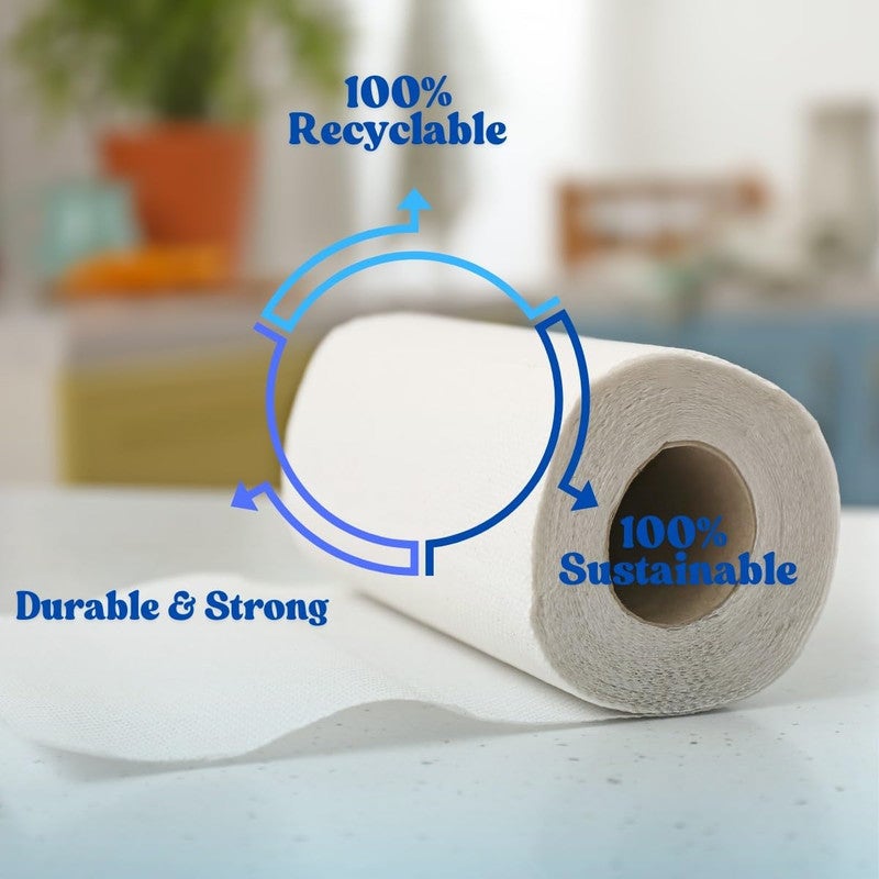 Freshia Premium Quality Jumbo Maxi Roll 2-Ply Tissue 600 Gram, 1000 Count - Image 2