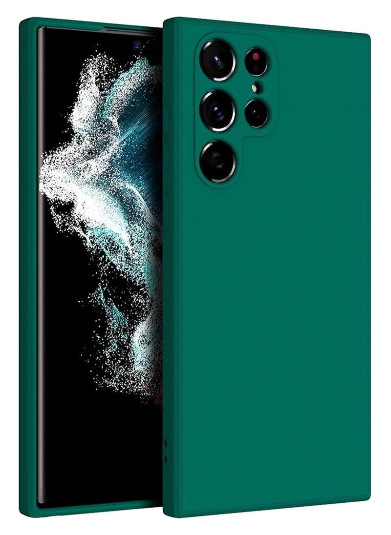 Generic - Case for Samsung Galaxy S25 Ultra Soft Silicone Cover Shockproof Matte Finish Back Cover Inner Fabric Lining with Camera Protection Case for Galaxy S25 Ultra - Image 1