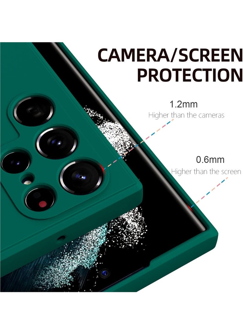 Generic - Case for Samsung Galaxy S25 Ultra Soft Silicone Cover Shockproof Matte Finish Back Cover Inner Fabric Lining with Camera Protection Case for Galaxy S25 Ultra - Image 1