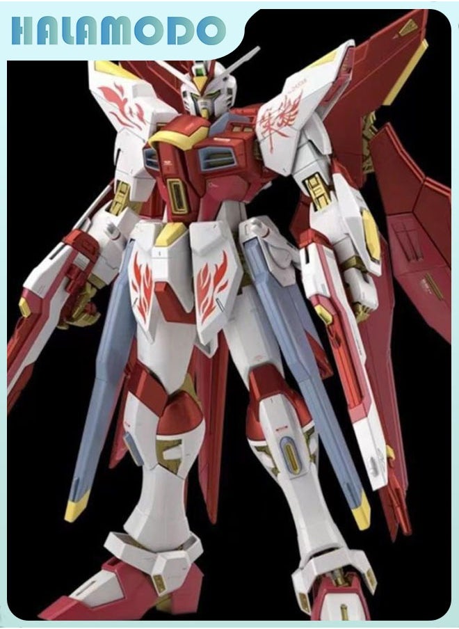 Gundam Suzaku Ascending Strike Freedom Snow Jim Action Figure Mecha Warrior Assembly Model, a Super Cool Desktop Decoration, an Assembly Toy Loved by Both Boys and Girls