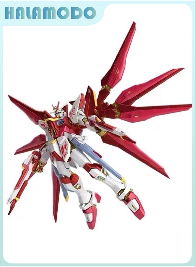 Gundam Suzaku Ascending Strike Freedom Snow Jim Action Figure Mecha Warrior Assembly Model, a Super Cool Desktop Decoration, an Assembly Toy Loved by Both Boys and Girls