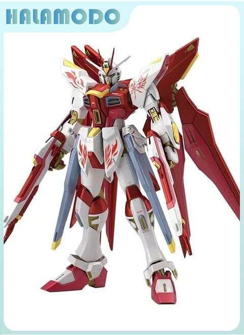 Gundam Suzaku Ascending Strike Freedom Snow Jim Action Figure Mecha Warrior Assembly Model, a Super Cool Desktop Decoration, an Assembly Toy Loved by Both Boys and Girls