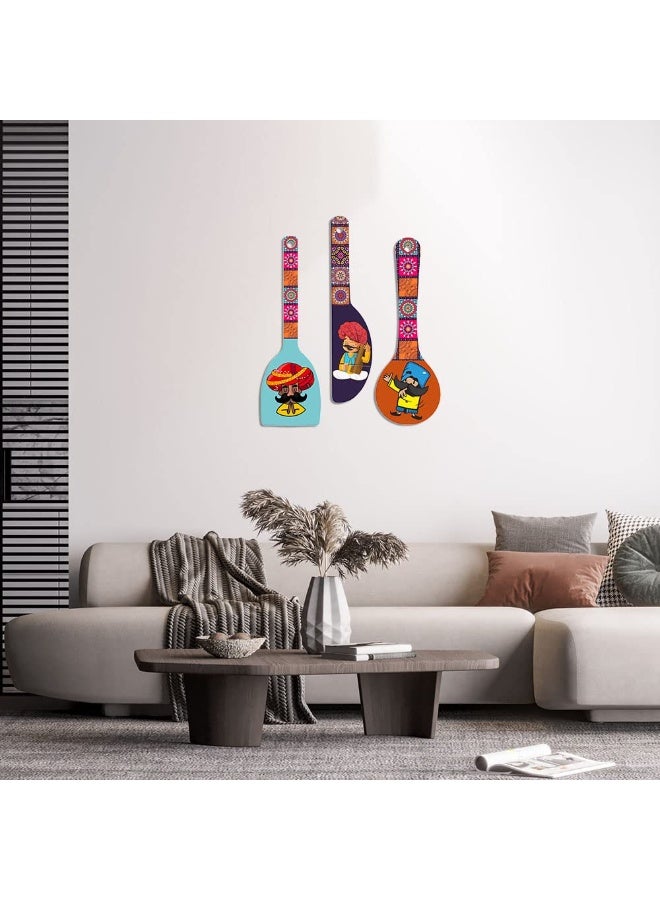 آرتفيب لوحة جدارية خشبية من Artvibes مستوحاة من ثقافة راجستان للمنزل | ديكور مصنوع يدويًا | فن جداري للردهة | رسومات جدارية | لوحات | مناظر طبيعية | ديكور مطبوع | ديكور جداري من MDF | صور مطبوعة | (WH_5012N) - Image 3