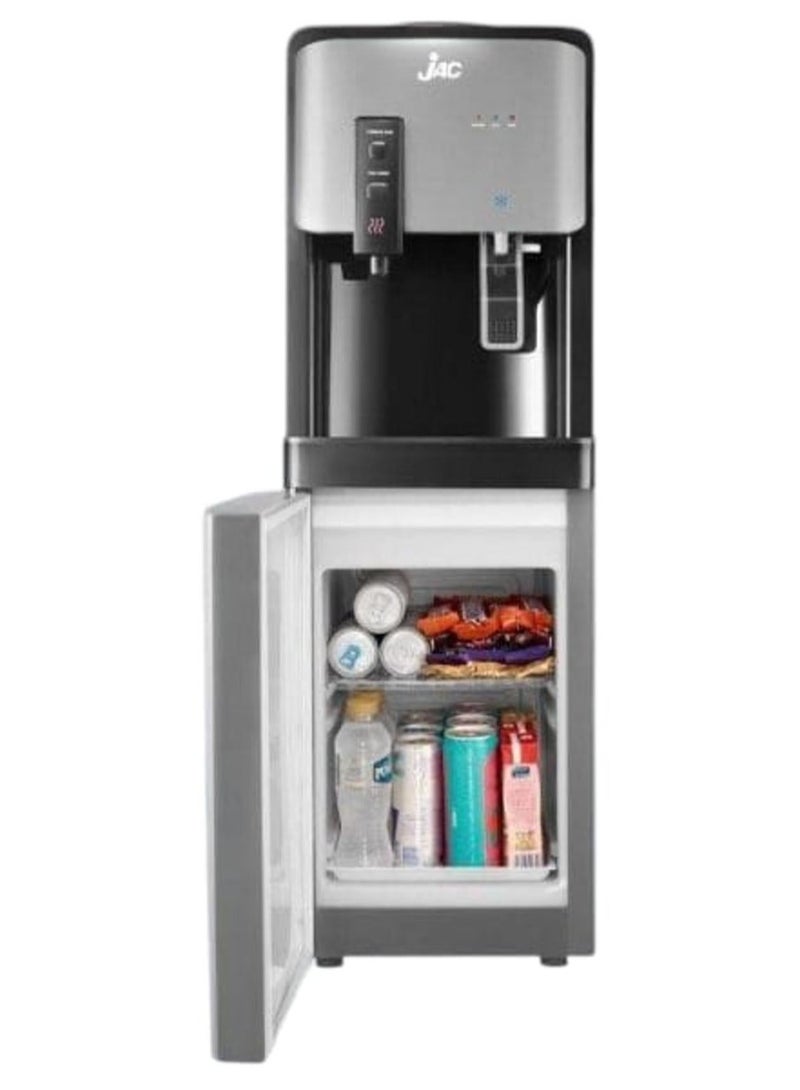 Jac Water cooler with 2 taps, cold and hot, with refrigerator Black/Silver - Image 1