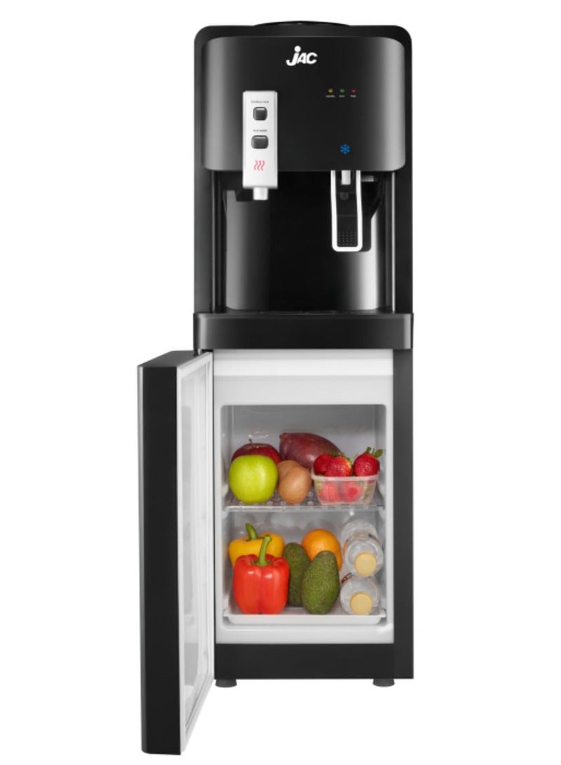 Jac Water cooler with 2 taps, cold and hot, with refrigerator Black/Silver - Image 2